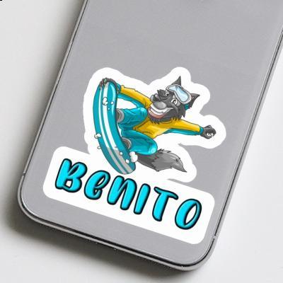 Snowboardeur Autocollant Benito Laptop Image