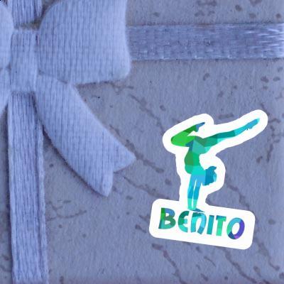Autocollant Benito Femme de yoga Autocollant Benito Femme de yoga Image