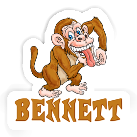 Bennett Aufkleber Affe Image