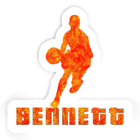 Bennett Autocollant Joueur de basket-ball Image