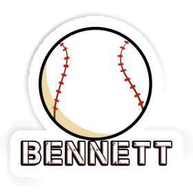 Bennett Sticker Baseball Ball Image