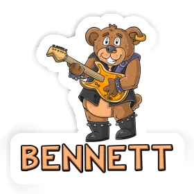 Sticker Bennett Guitarist Image