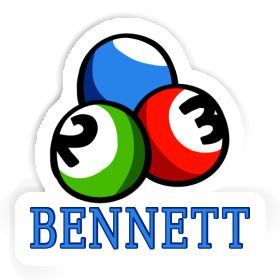 Autocollant Bennett Boule de billard Image