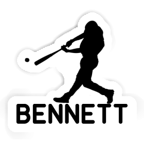 Baseball Player Sticker Bennett Image