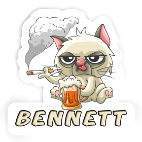 Sticker Smoking Cat Bennett Image