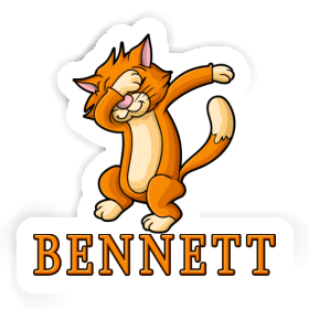 Bennett Sticker Dabbing Cat Image