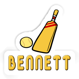 Cricket Bat Sticker Bennett Image