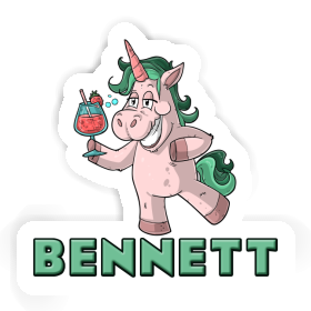 Sticker Bennett Party Unicorn Image