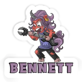 Rocking Unicorn Sticker Bennett Image