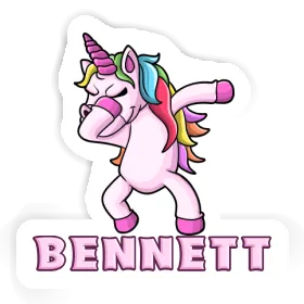 Bennett Sticker Dabbing Unicorn Image