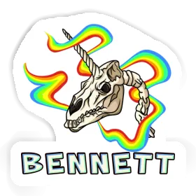 Bennett Sticker Unicorn Skull Image