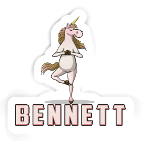 Bennett Sticker Yoga Unicorn Image