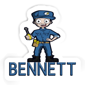 Electrician Sticker Bennett Image