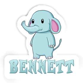 Aufkleber Bennett Elefant Image