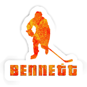 Hockey Player Sticker Bennett Image