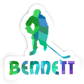 Sticker Bennett Hockey Player Image