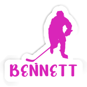 Hockey Player Sticker Bennett Image