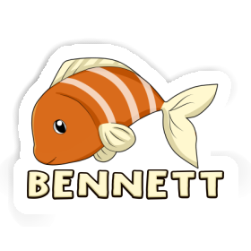 Aufkleber Fisch Bennett Image