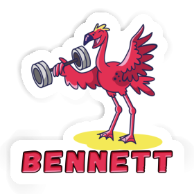 Weight Lifter Sticker Bennett Image