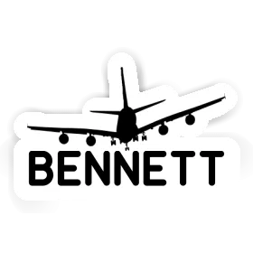 Bennett Sticker Airplane Image