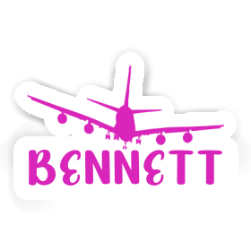 Bennett Sticker Airplane Image