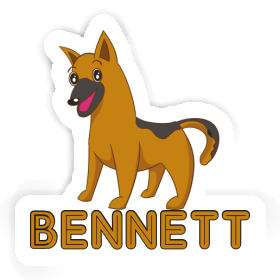 Sheperd Dog Sticker Bennett Image