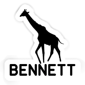 Bennett Autocollant Girafe Image