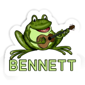 Guitar Frog Sticker Bennett Image