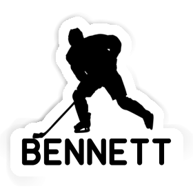 Bennett Sticker Hockey Player Image