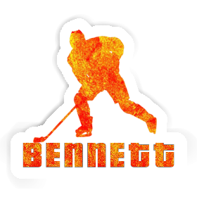 Hockey Player Sticker Bennett Image