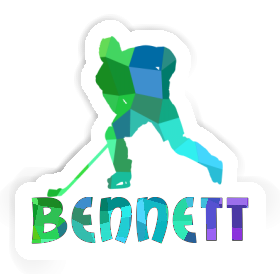 Hockey Player Sticker Bennett Image