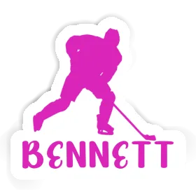 Sticker Bennett Hockey Player Image