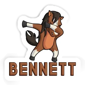 Dabbing Horse Sticker Bennett Image