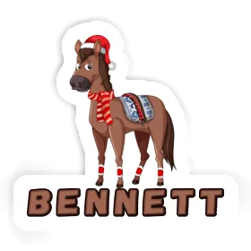 Sticker Bennett Christmas Horse Image