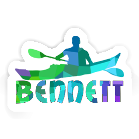 Kayaker Sticker Bennett Image