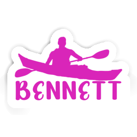 Kayaker Sticker Bennett Image