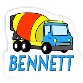 Mixer Truck Sticker Bennett Image