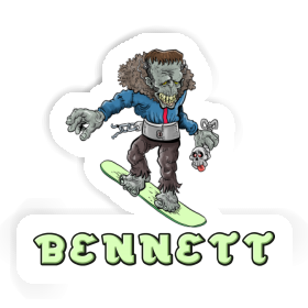 Sticker Snowboarder Bennett Image