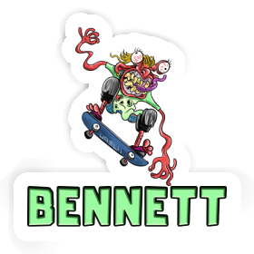 Sticker Bennett Skateboarder Image