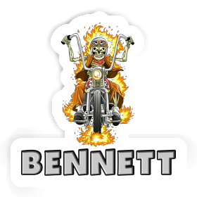 Sticker Motorbike Rider Bennett Image