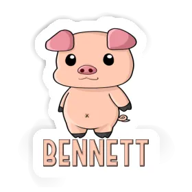 Sticker Piggy Bennett Image