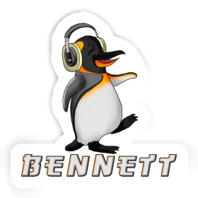 Sticker Music Penguin Bennett Image