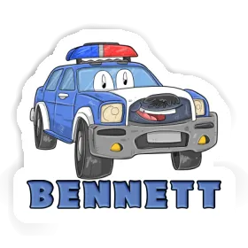 Sticker Police Car Bennett Image