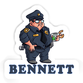 Police Officer Sticker Bennett Image