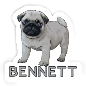 Sticker Bennett Pug Image