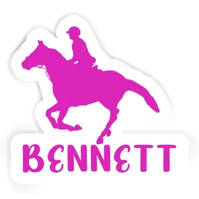 Horse Rider Sticker Bennett Image