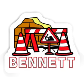 Bennett Sticker Road Construction Image