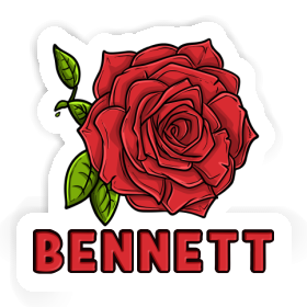 Sticker Rose blossom Bennett Image