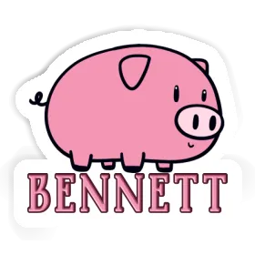 Sticker Pig Bennett Image