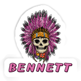 Ladys Skull Sticker Bennett Image